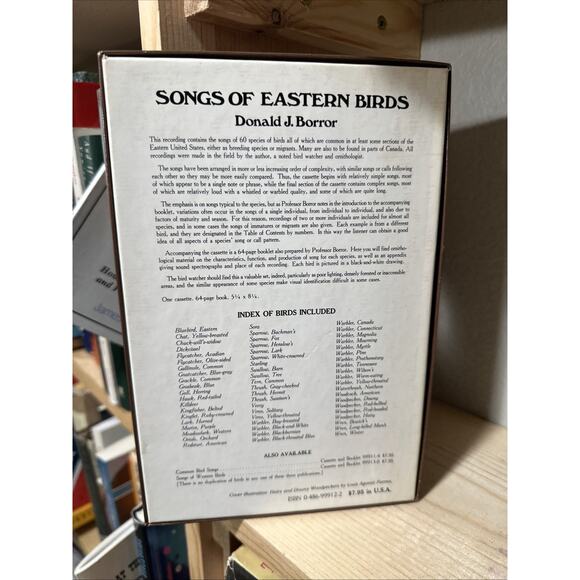 Songs of Eastern Birds Book & Cassette – Donald J. Borror – Vintage Bird Guide - Picture 2 of 4